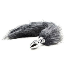 Load image into Gallery viewer, Newest Funny Faux Fox Tail Butt plug Backyard Stopper Stainless Steel Sex Toys For Women
