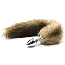 Load image into Gallery viewer, Newest Funny Faux Fox Tail Butt plug Backyard Stopper Stainless Steel Sex Toys For Women
