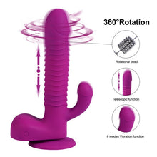 Load image into Gallery viewer, Thrusting Rotating Viberating Dìllõs Waterproof Rechargeable Wireless G-Spot Vibradors Automatic Vibrant Toys with 6 Piston
