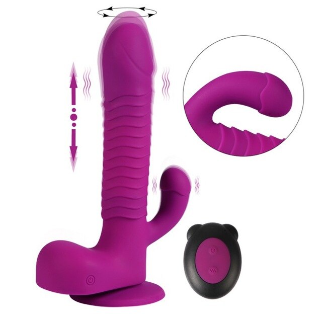 Thrusting Rotating Viberating Dìllõs Waterproof Rechargeable Wireless G-Spot Vibradors Automatic Vibrant Toys with 6 Piston