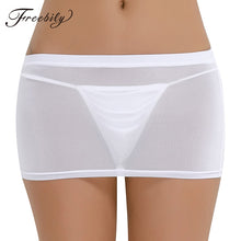 Load image into Gallery viewer, HOT Sexy Tight Pencil Cute Skirt See Through Micro Mini Skirt Transparent Night Club Skirt Fantasy Erotic Wear Candy colors
