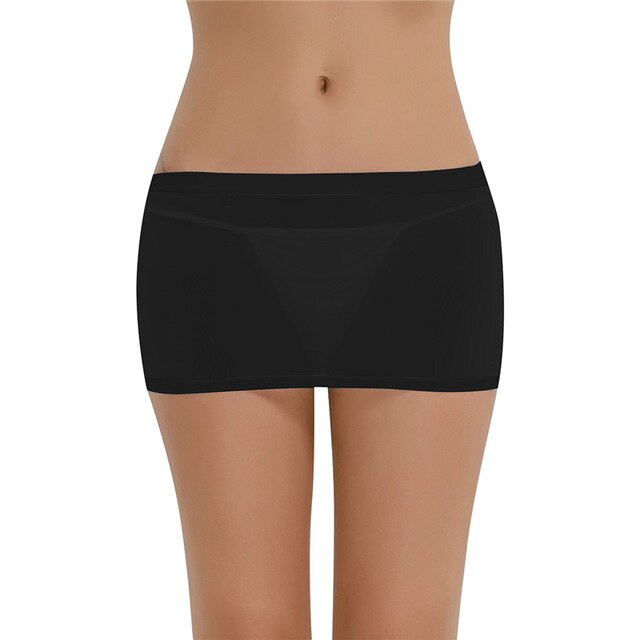 HOT Sexy Tight Pencil Cute Skirt See Through Micro Mini Skirt Transparent Night Club Skirt Fantasy Erotic Wear Candy colors